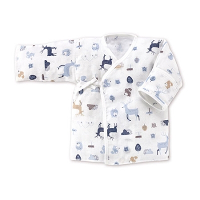 北歐迷境森林反手袖紗布肚衣-2入