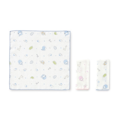 嬰兒紗巾手帕-3入