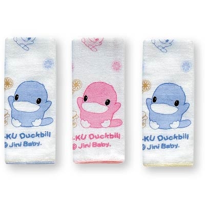 酷咕鴨紗布手帕-3入