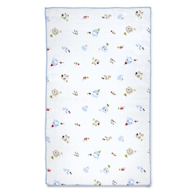 狐狸熊滿底緹花紗布澡巾-2入