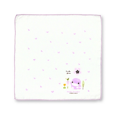 格子緹花紗布手帕-3入