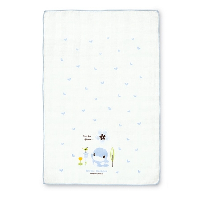 格子緹花紗布澡巾-2入