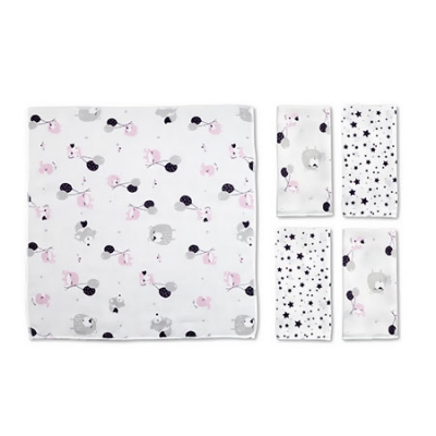 夢想氣球紗布手帕-5入