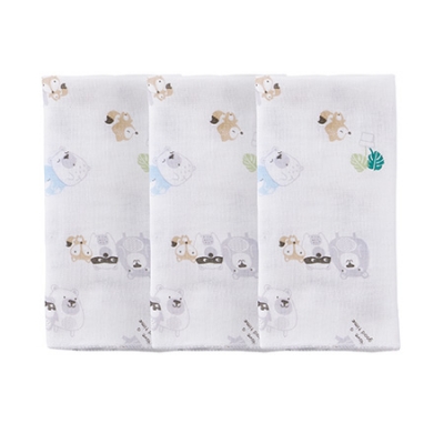 小繽紛紗布手帕-3入