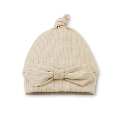 KUKU PLUS 竹纖羅紋蝴蝶嬰兒帽