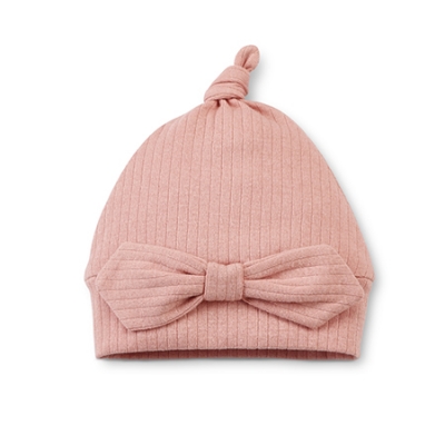 KUKU PLUS 竹纖羅紋蝴蝶嬰兒帽