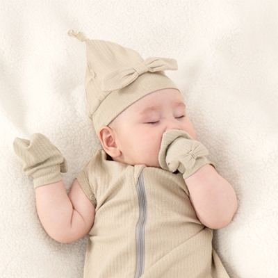 KUKU PLUS 竹纖羅紋蝴蝶護手套