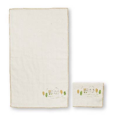 酷咕鴨有機緹花紗布澡巾_2入