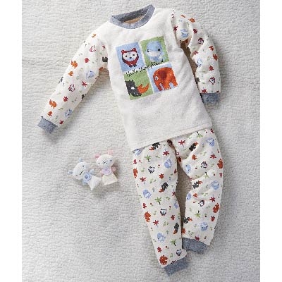 酷咕鴨秋冬有機動物套裝