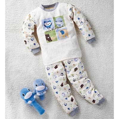 酷咕鴨秋冬有機動物套裝