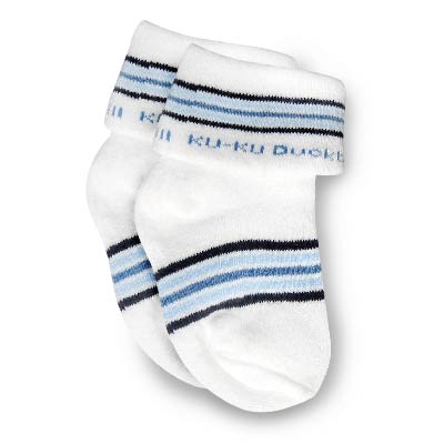 酷咕鴨柔彩條紋襪