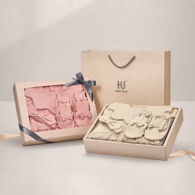 KUKU PLUS 竹纖羅紋紗裙包屁衣禮盒