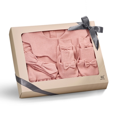 KUKU PLUS 竹纖羅紋紗裙包屁衣禮盒