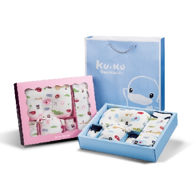 動物派對成長型懶人包巾禮盒