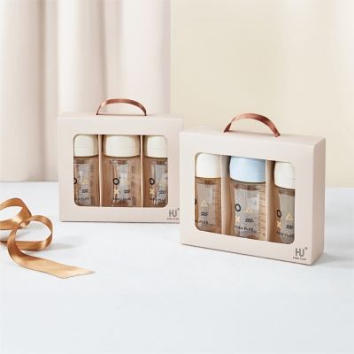 KUKU PLUS 純真之瞳寬口PPSU奶瓶3入組-240ml (微光)