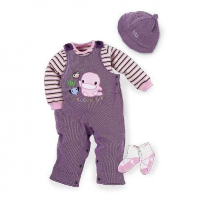 酷咕鴨可愛動物吊帶套裝禮盒