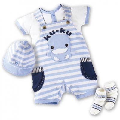 酷咕鴨夏樂可愛吊帶褲裝