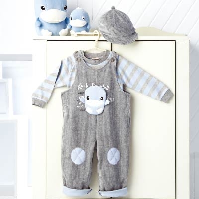 暖暖條絨吊帶褲裝