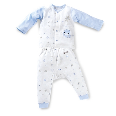 夏樂印花長袖套裝