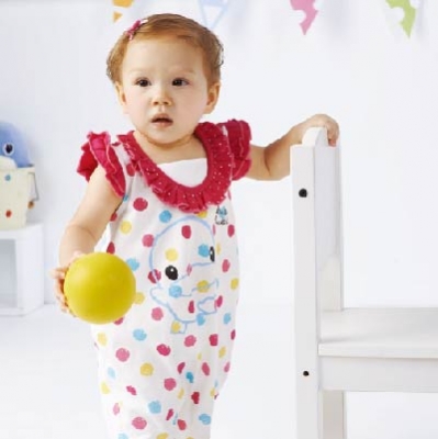 花漾繽紛荷葉連身裝