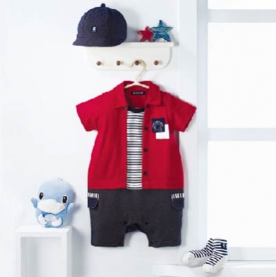 美式率性連身裝禮盒(假兩件上衣)