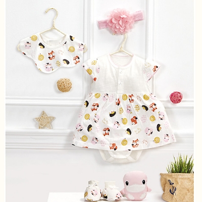 小俏皮花裙包屁禮盒