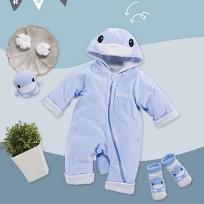 酷咕鴨造型連帽兔裝