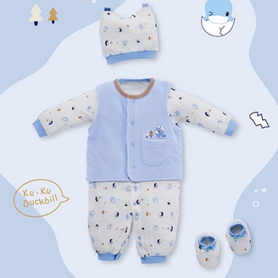 趣味印花背心連身禮盒