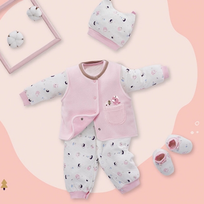 趣味印花背心連身禮盒