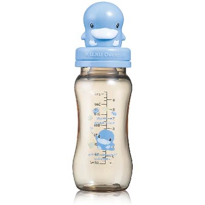 酷咕鴨造型PES防脹氣寬口葫蘆奶瓶-280ml