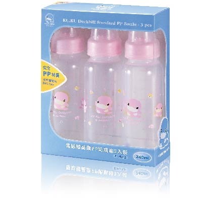 晶鑽PP標準奶瓶三入