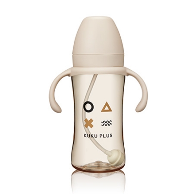 KUKU PLUS 純真之瞳寬口PPSU成長奶瓶 300ml