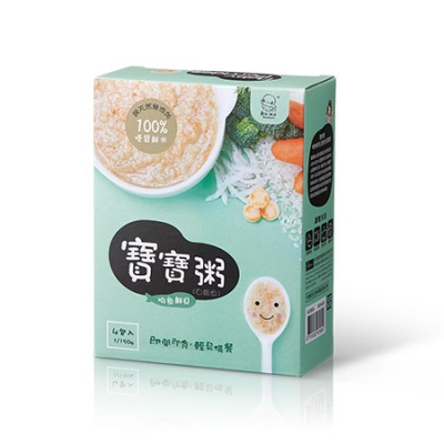 吻魚(白飯魚)鮮貝寶寶粥-4入