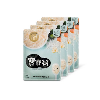 吻魚(白飯魚)鮮貝寶寶粥-4入