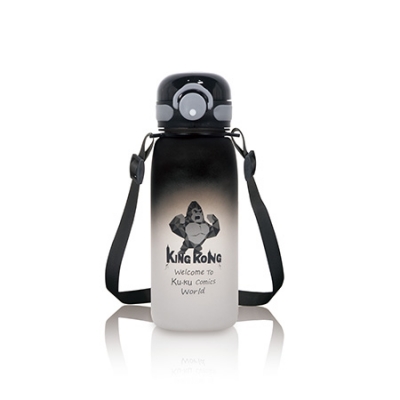 酷咕鴨彈蓋鎖扣漸變水壺-550ml