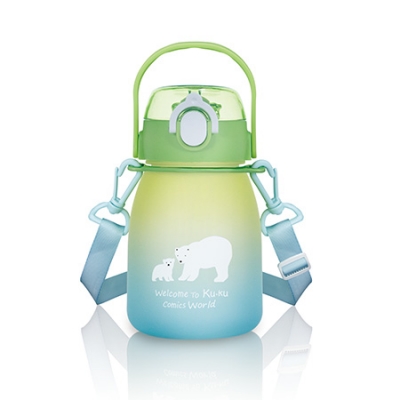 酷咕鴨彈蓋提把胖胖水壺-600ml
