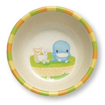 酷咕鴨植纖平底碗