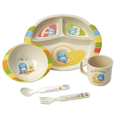 酷咕鴨植纖餐具禮盒