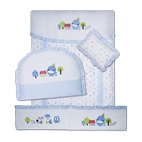 7-Piece Crib Bedding Set-Grace Forest