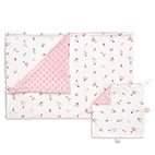 酷咕鴨荳荳安撫毯-典雅粉