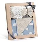 (新品預告) KUKU PLUS  極簡幾何神奇荳荳安撫毯套組禮盒