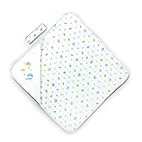 跑跑小象繡花抱巾