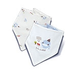 狐狸熊雙面三角領巾