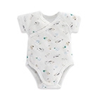 懶人洞洞包屁衣-繽紛藍 0-3m