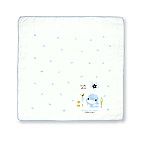 格子緹花紗布手帕-3入