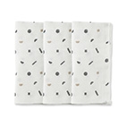 KUKU PLUS 極簡幾何紗布手帕-3入