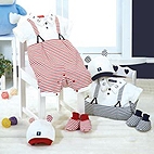 經典條紋吊帶短兔裝禮盒