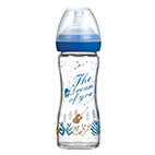 The Dream of You Glass Wide-Nick feeding bottle-240ml (Dark Blue)