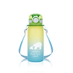 酷咕鴨彈蓋鎖扣漸變水壺-550ml